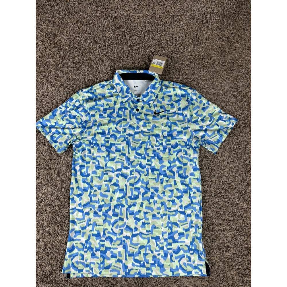 Nike Men's Dri-FIT Tour Golf Polo, Light Photo Blue/Black, S Regular US